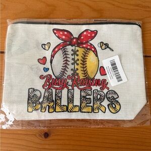 Busy Raising Ballers Pouch